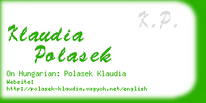 klaudia polasek business card